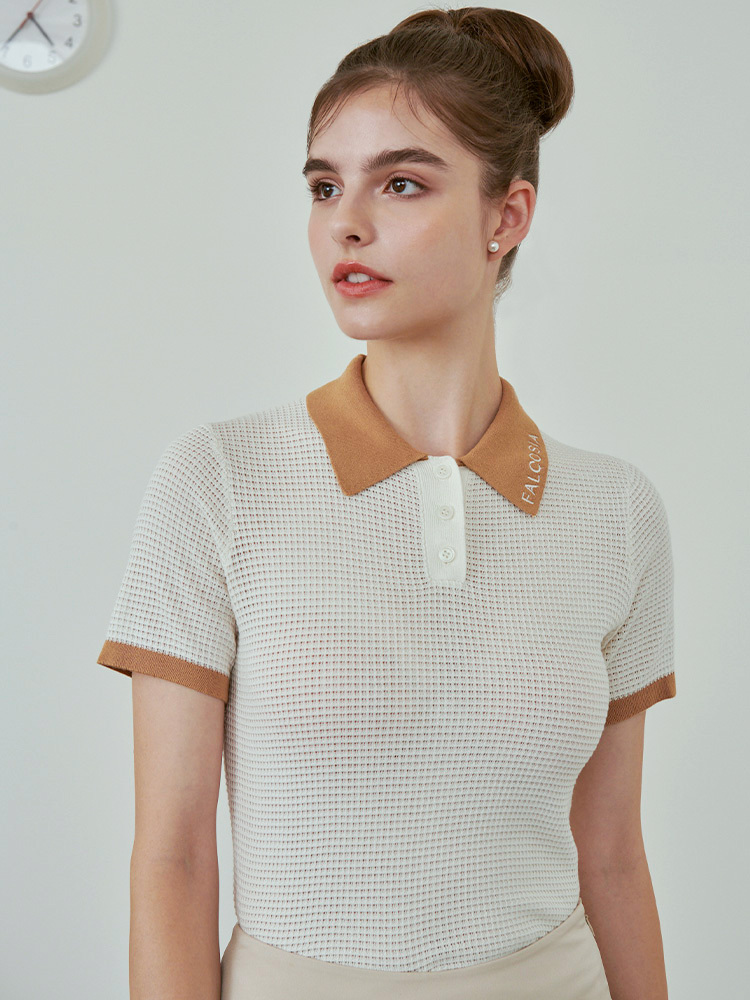 Gabrielle針織女衫-米色