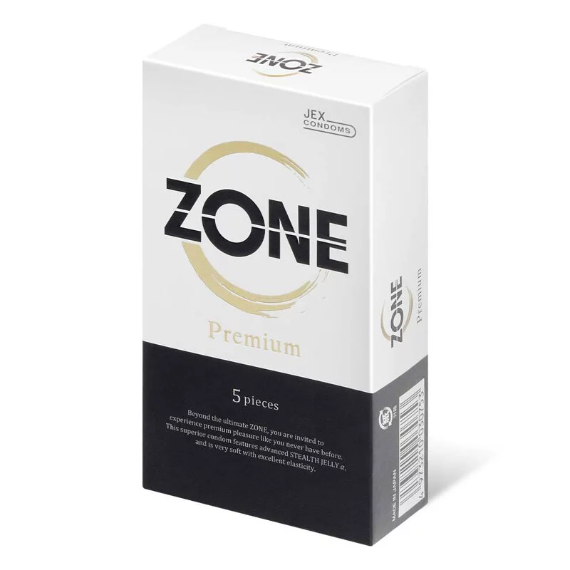 JEX ZONE Premium 5's Pack Latex Condom