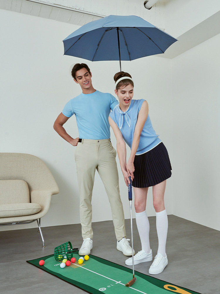 南法打結背心-繡球藍