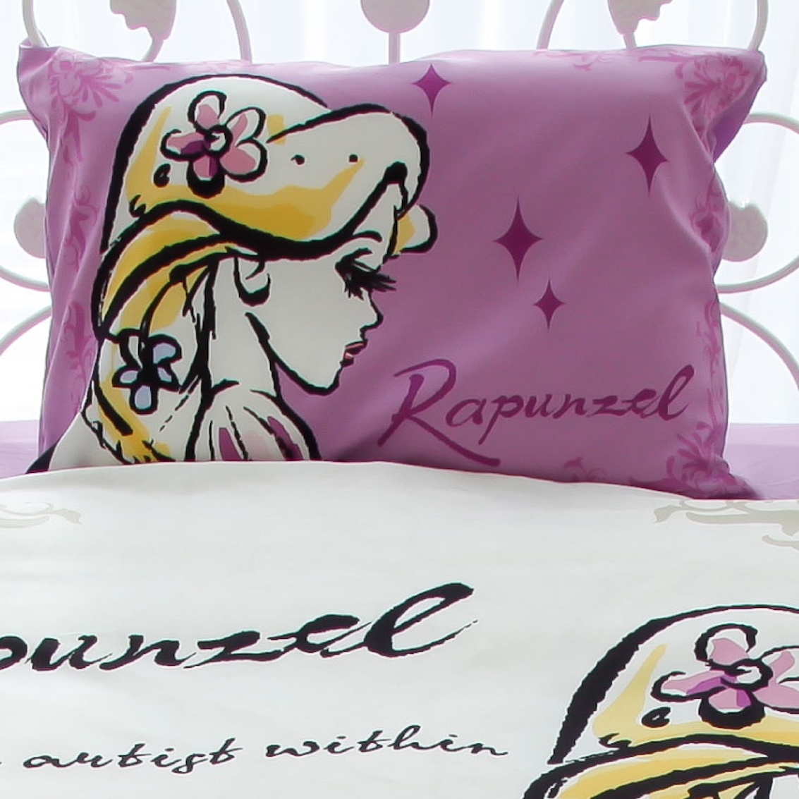 日本 Disney Princess 3 件裝床上套裝 (單人床) - Rapunzel