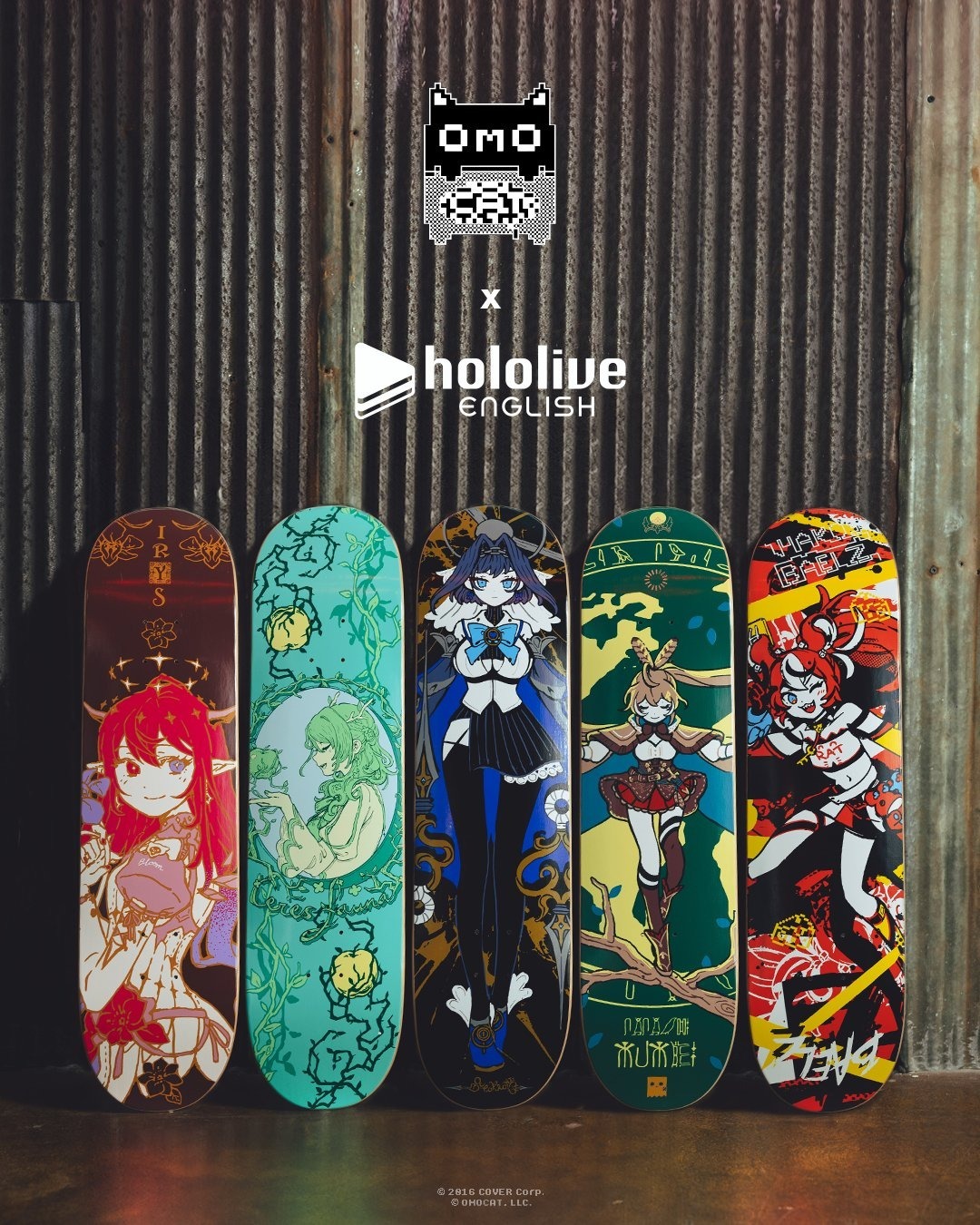 「官方代購」OMOCAT x holoPromise Skate Decks 滑板