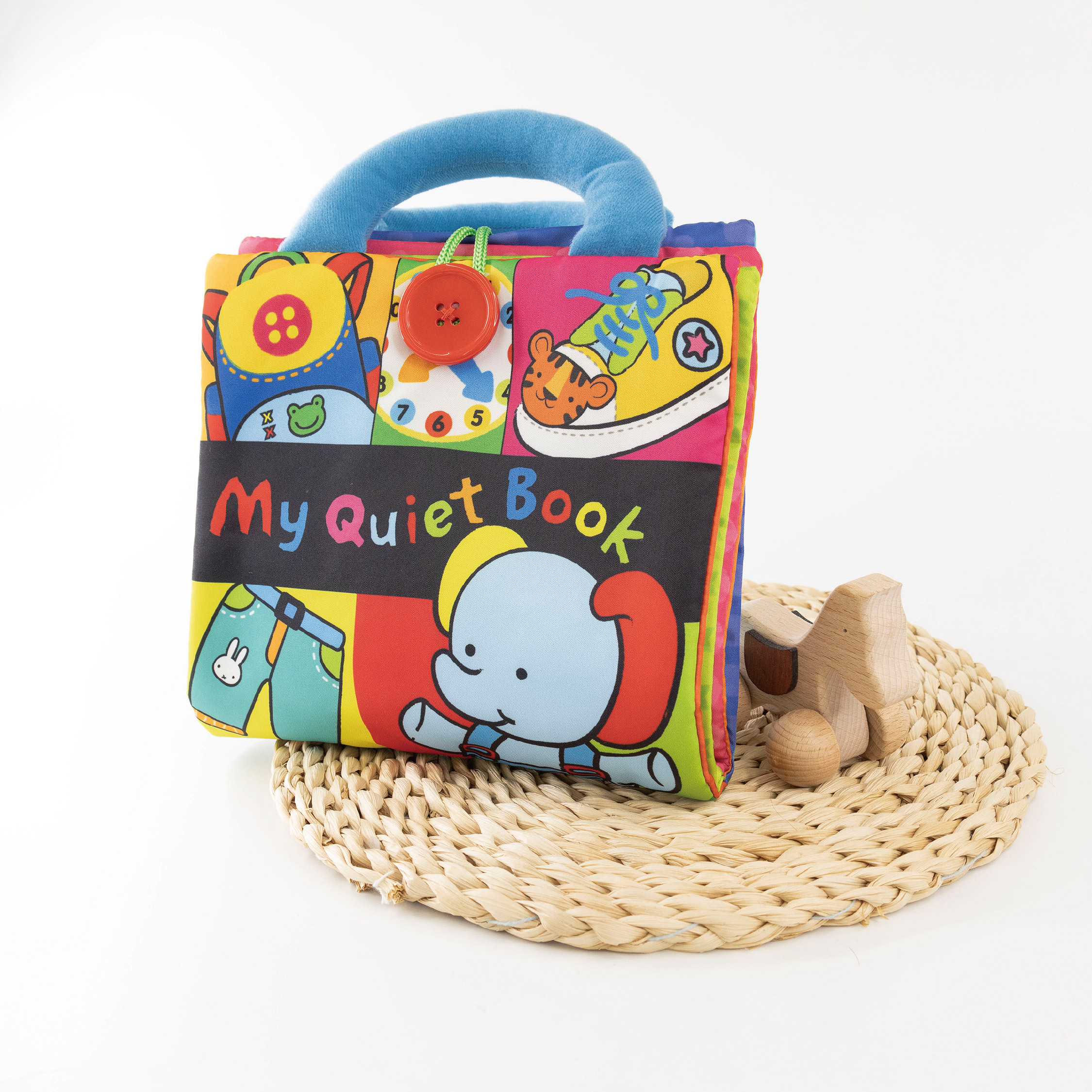 【JS0336】小象生活技能學習早教幼兒布書