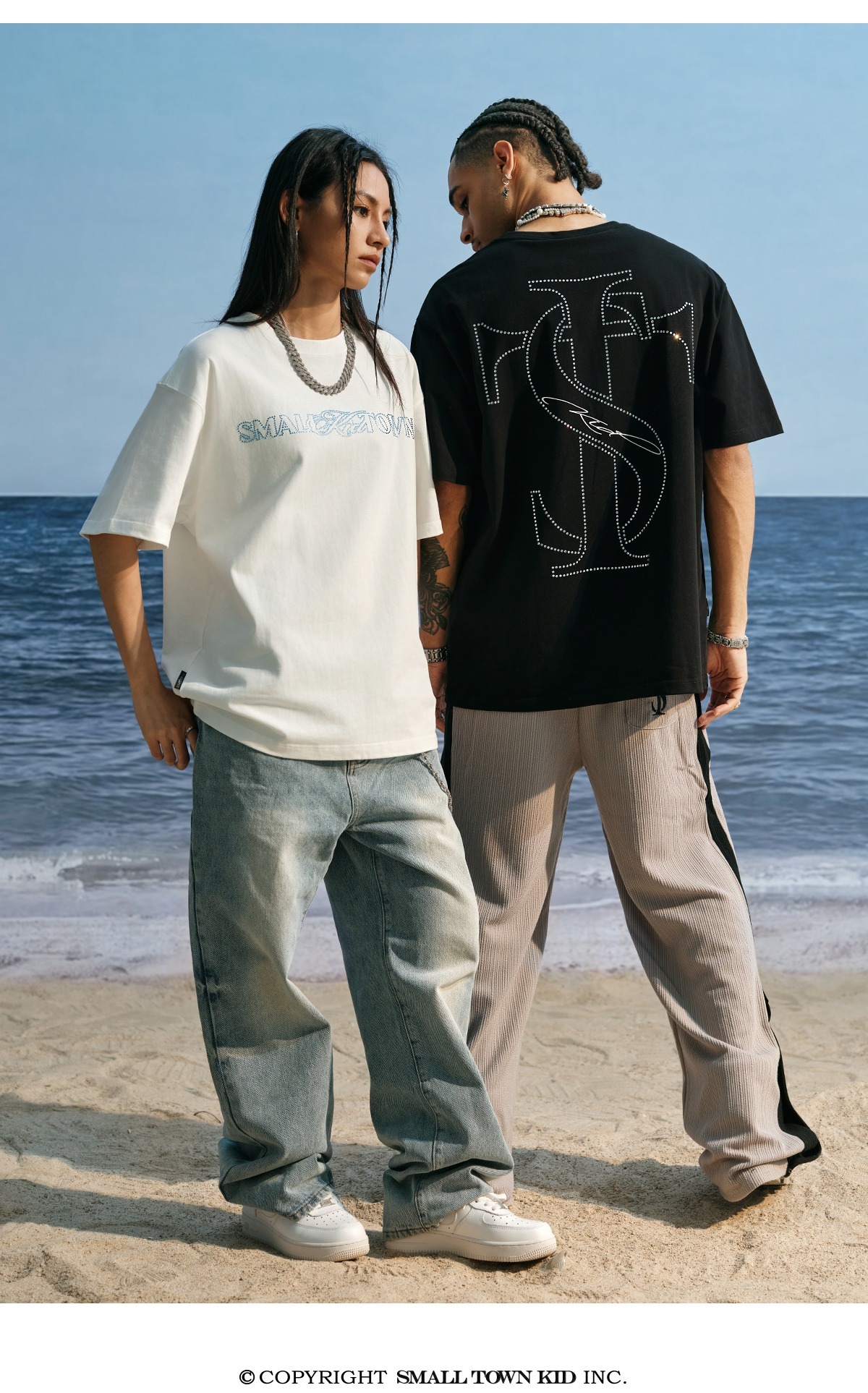 STK SmallTownKid 閃鑽Logo 短袖 T恤