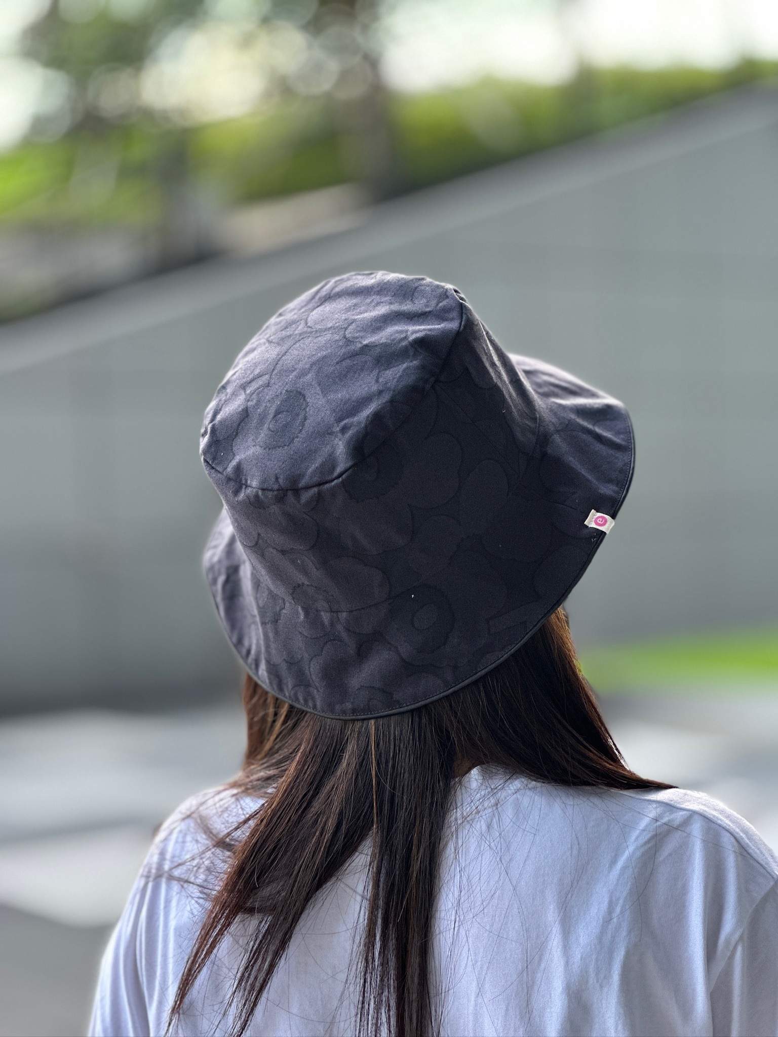 雙面Bucket hat | marinekko rare cotton fabric | All Black unikko