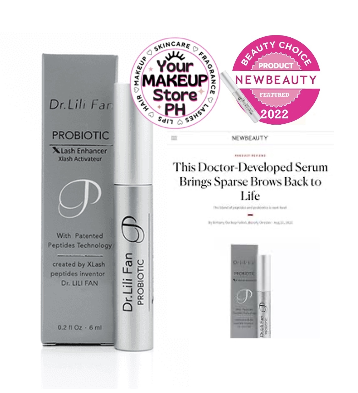 Dr. Lili Fan Probiotic X Eyebrow offers Enhancer