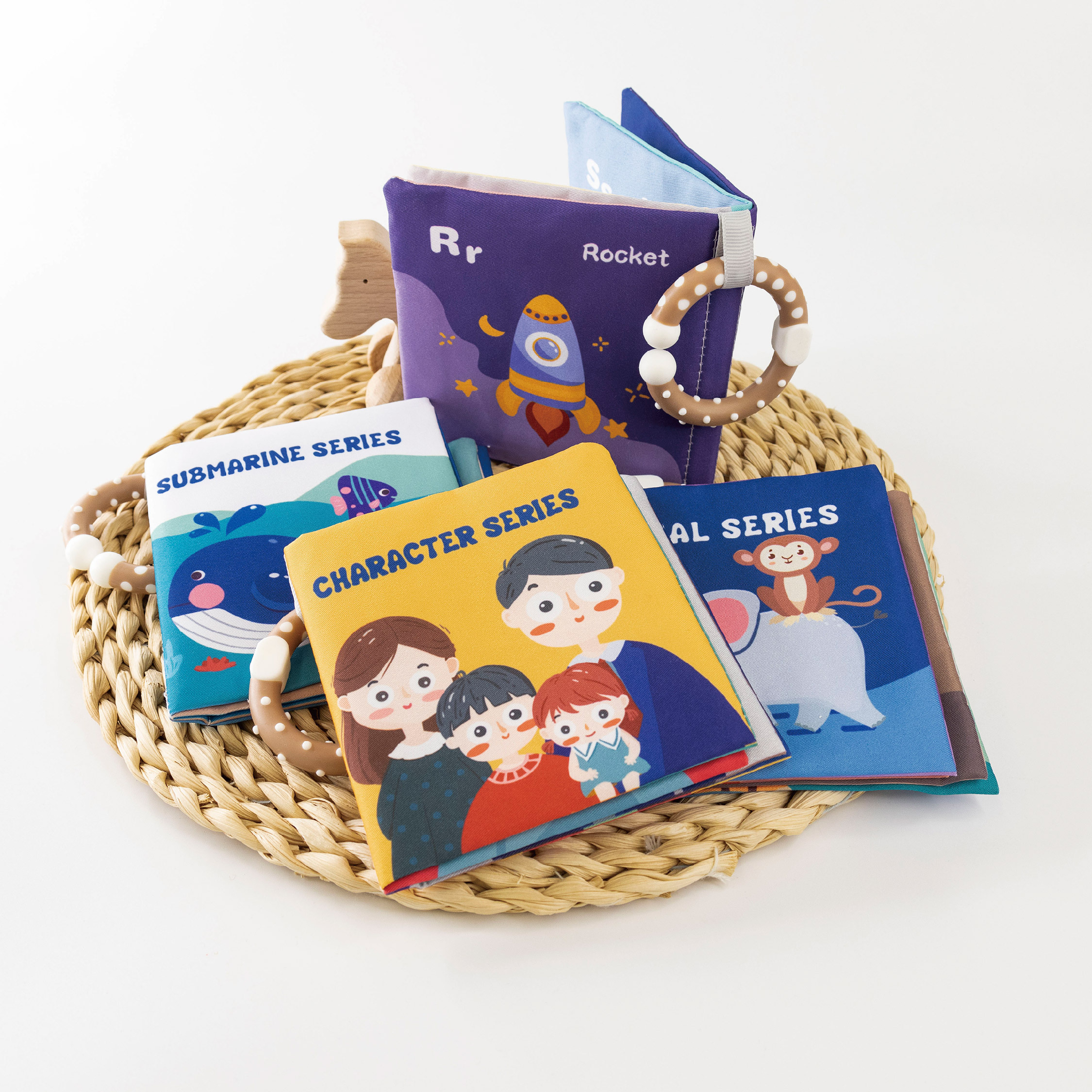 【JS0329】響紙英文學習早教幼兒布書＊四款