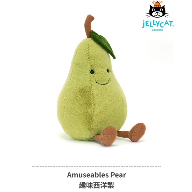 Amuseable Pear by Jellycat - The Bear Garden Jellycat Amuseable