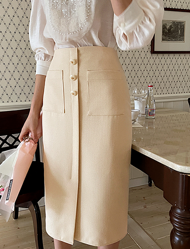 [現貨] 香香風優雅口袋裙 [ 2色 / S ]