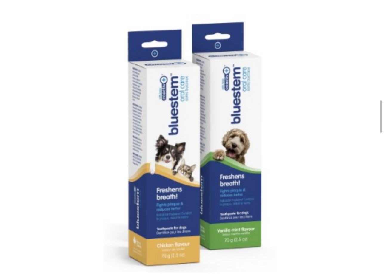 bluestem牙菌清牙膏-雞肉味(貓狗適用）/香草薄荷味(狗狗適用） 70g