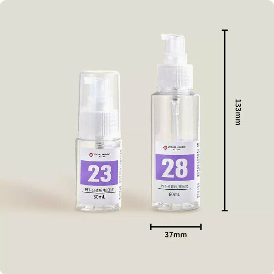 熱賣旅行分裝瓶(乳液型分裝瓶30mL+80mL)