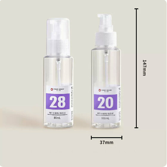 熱賣旅行分裝瓶(乳液型分裝瓶80mL+100mL)