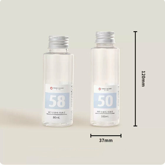 熱賣旅行分裝瓶(鋁蓋型分裝瓶80mL+100mL)