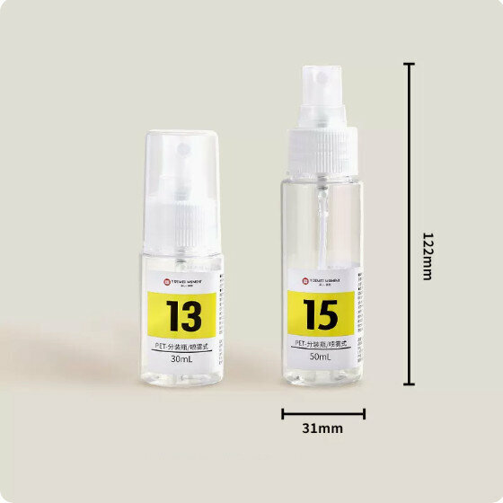熱賣旅行分裝瓶(噴霧型分裝瓶30mL+50mL)