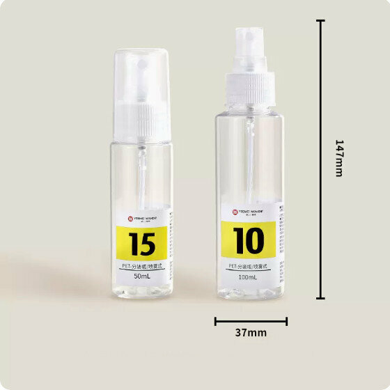 熱賣旅行分裝瓶(噴霧型分裝瓶50mL+100mL)