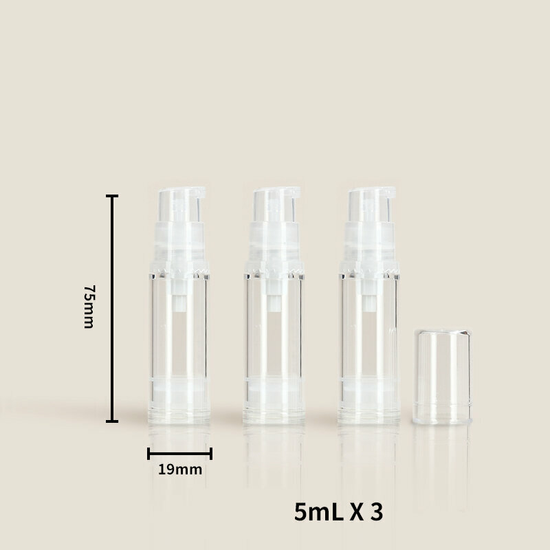 Popular travel refill bottle (flat mouth bottle/5mL*3)