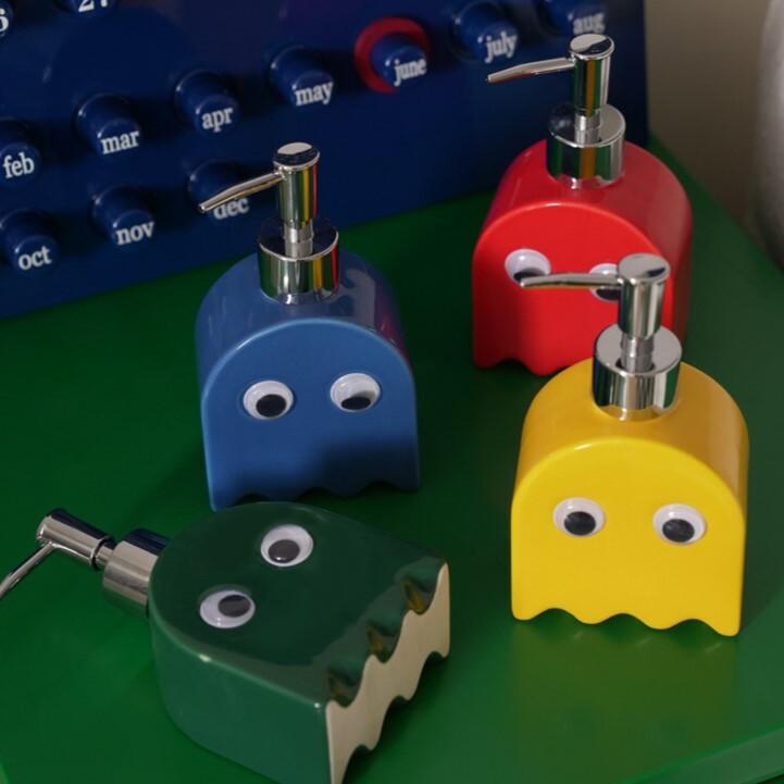 《4479》趣味大眼小幽靈陶瓷按壓瓶