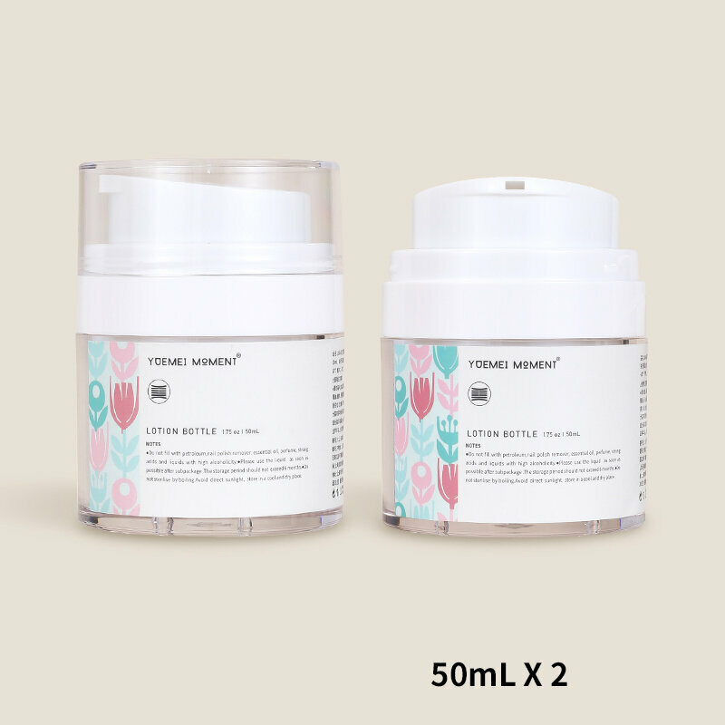 Popular travel dispensing bottle (50mL/duckbill pump x2)