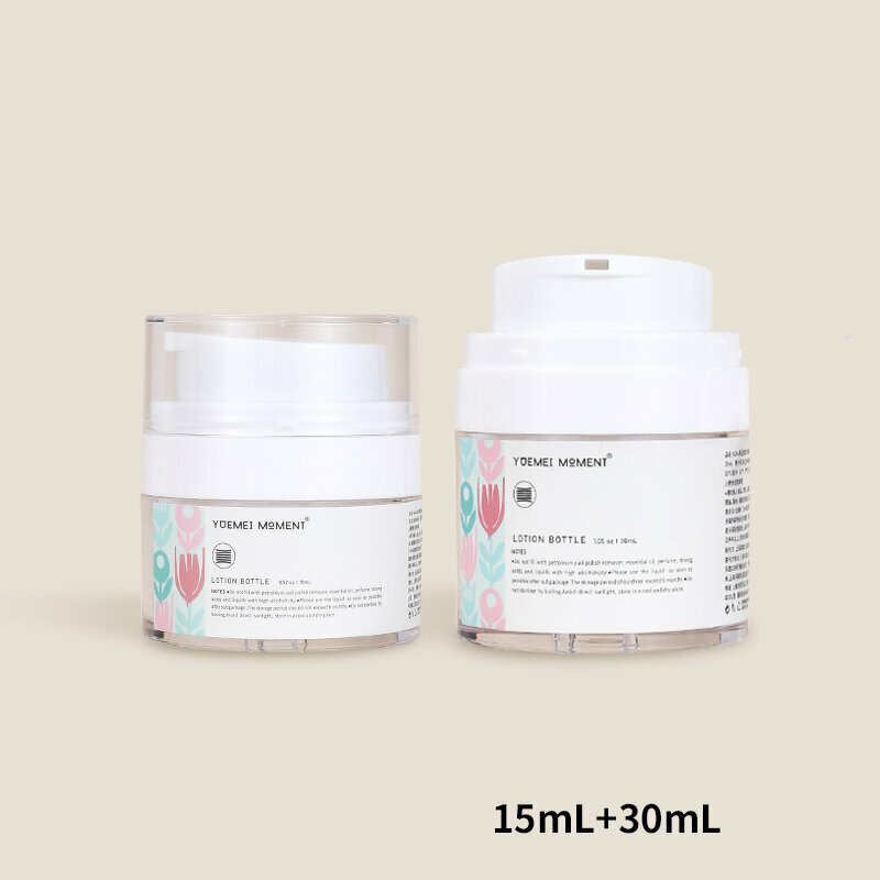 Popular travel dispensing bottle (15mL+30mL/duckbill pump)