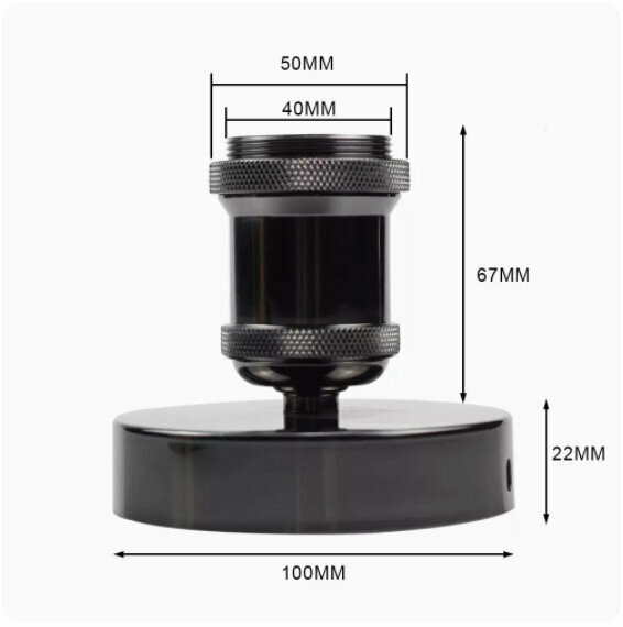 Popular lamp holder [Pearl Black]