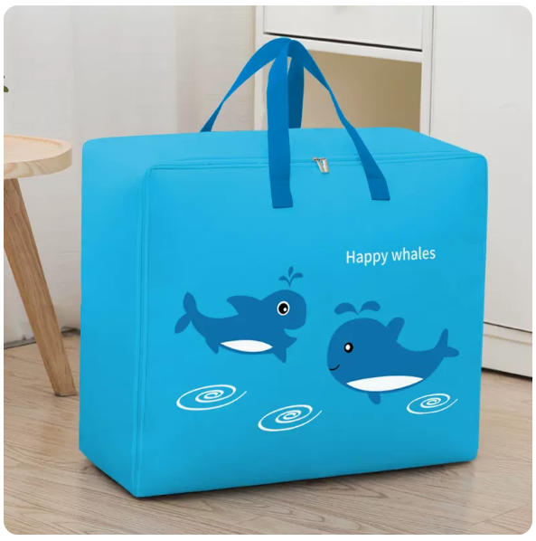 New Oxford cloth storage bag (whale play (upgraded model)) (extra large thickened 60*50*25cm)