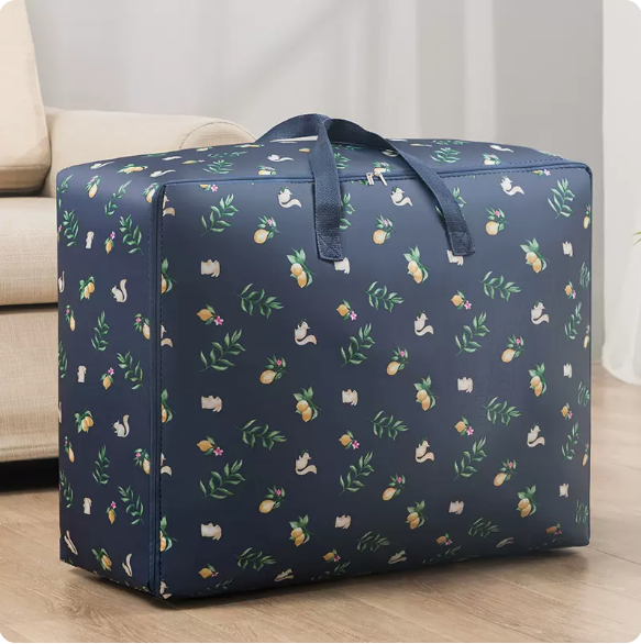 New Oxford cloth storage bag (Navy Squirrel) (medium thickened 55*34*22cm)