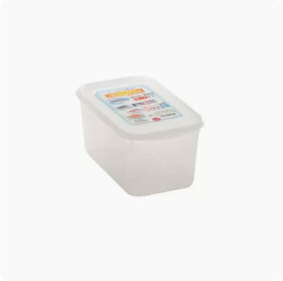 熱推長方形食品塑膠收納盒（白色-2.4L）