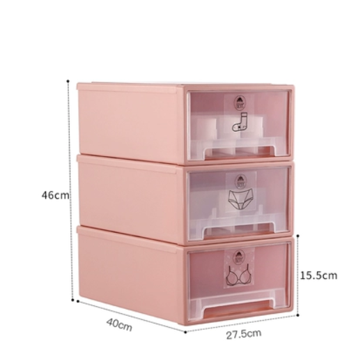Popular plastic storage box (extra large [Nordic powder 3-piece set])