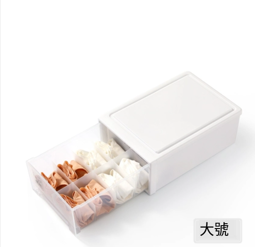 Popular plastic storage box (large white [10 grids])