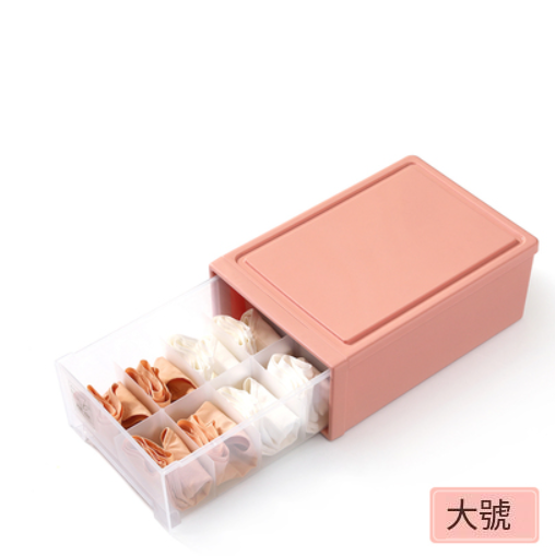 Popular plastic storage box (large Nordic pink [10 compartments])