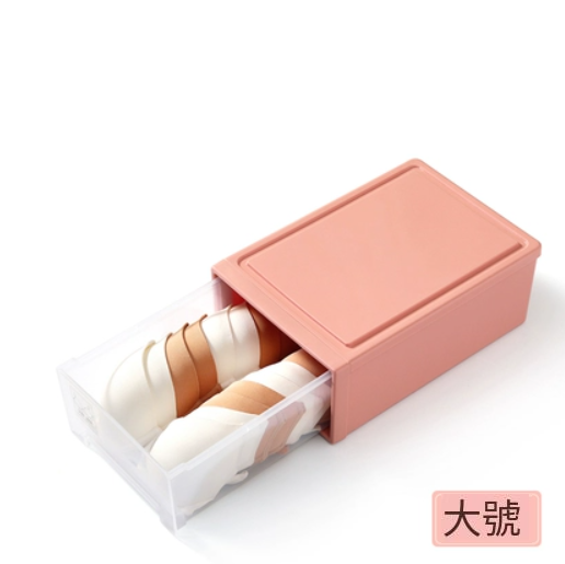 Popular plastic storage box (large Nordic pink [no grid])