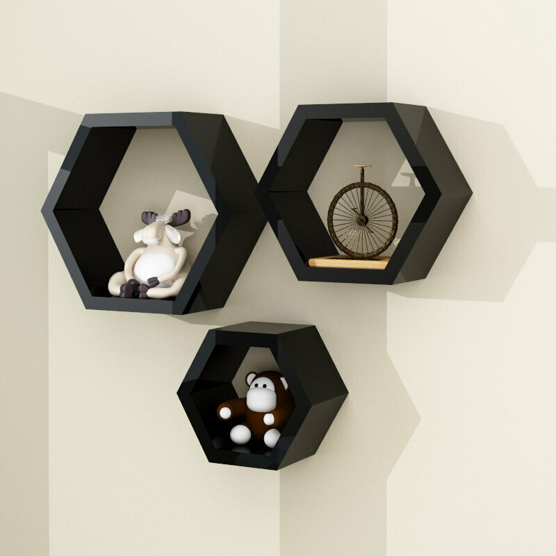 Popular wall storage rack (black)