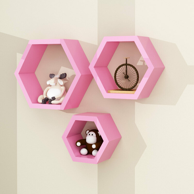 Popular wall storage rack (pink)