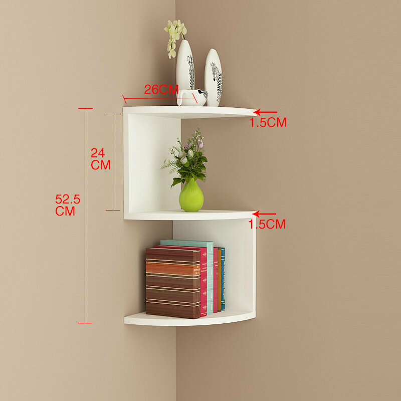 Popular wall storage rack (3 layers white)