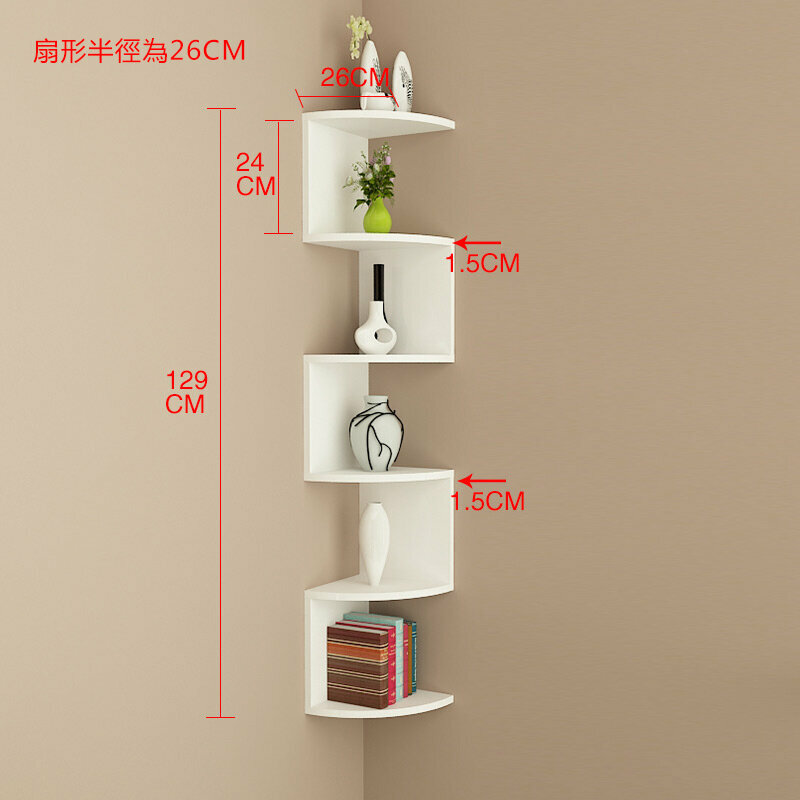 New wall storage rack (6 layers white)