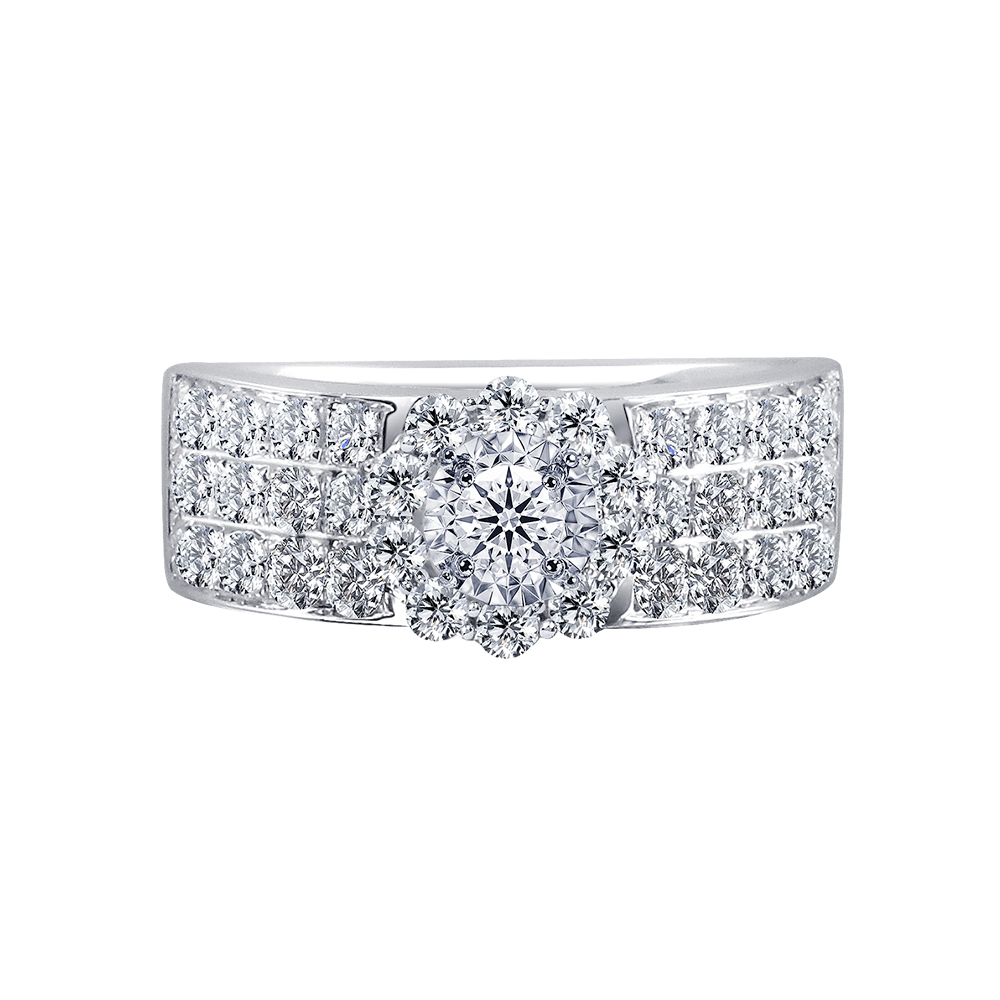 滿天星一克拉男款鑽石戒指