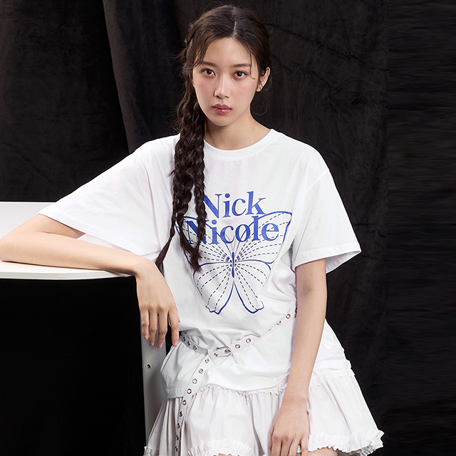 文佳煐代言品牌| NICK & NICOLE BIG BUTTERFLY SLEEVE TOP (12 Colours)