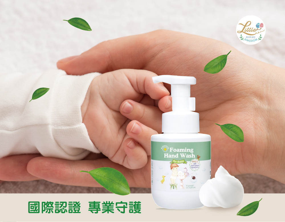 寶寶抗菌全效洗手慕斯-國際認證 專業守護