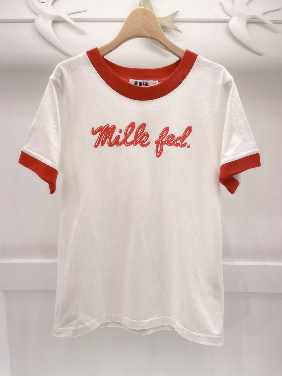 milk fed字母棉T