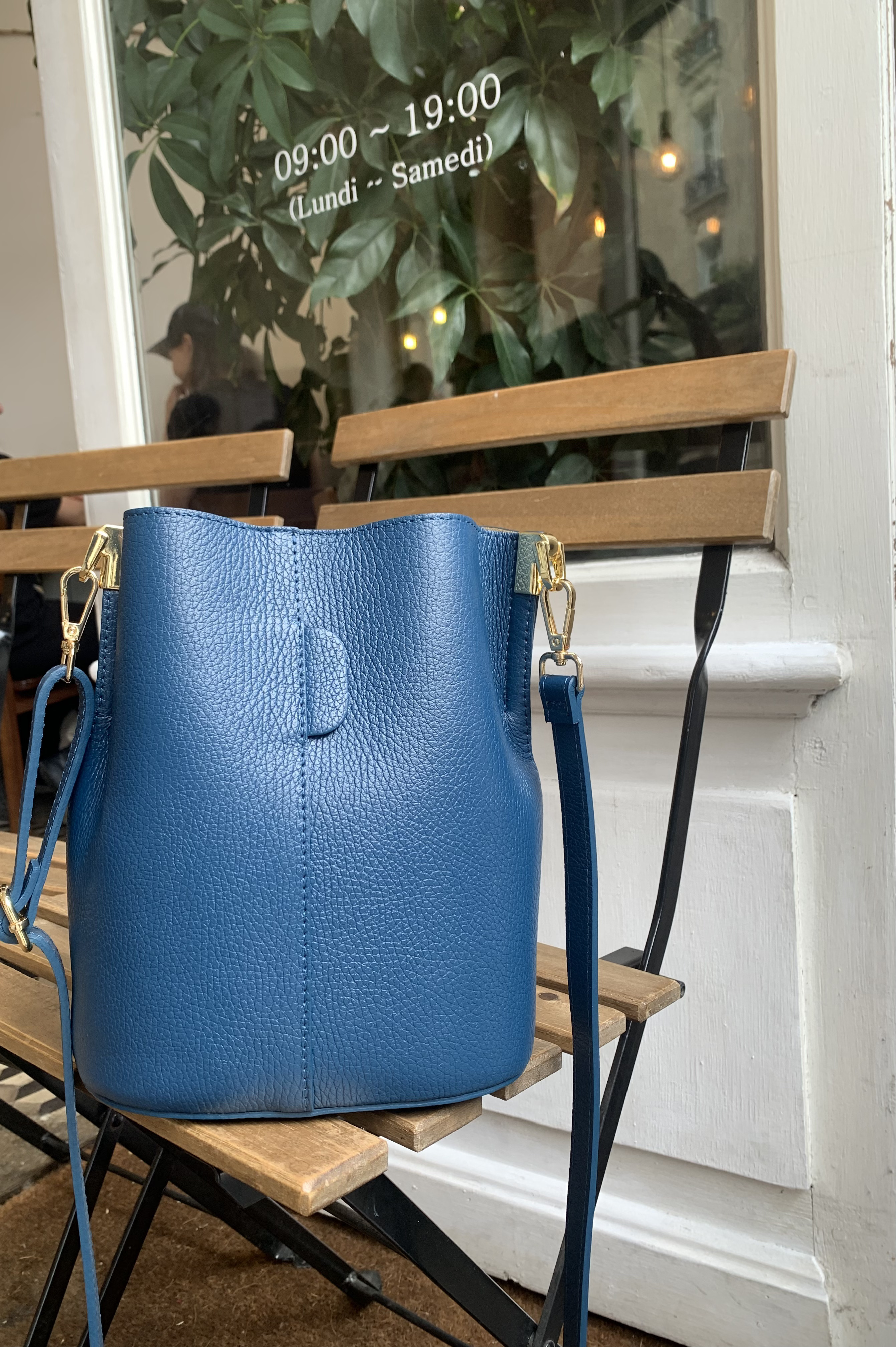 Cherry Paris Leather Lilwenn 4090 Petrole 電油藍色