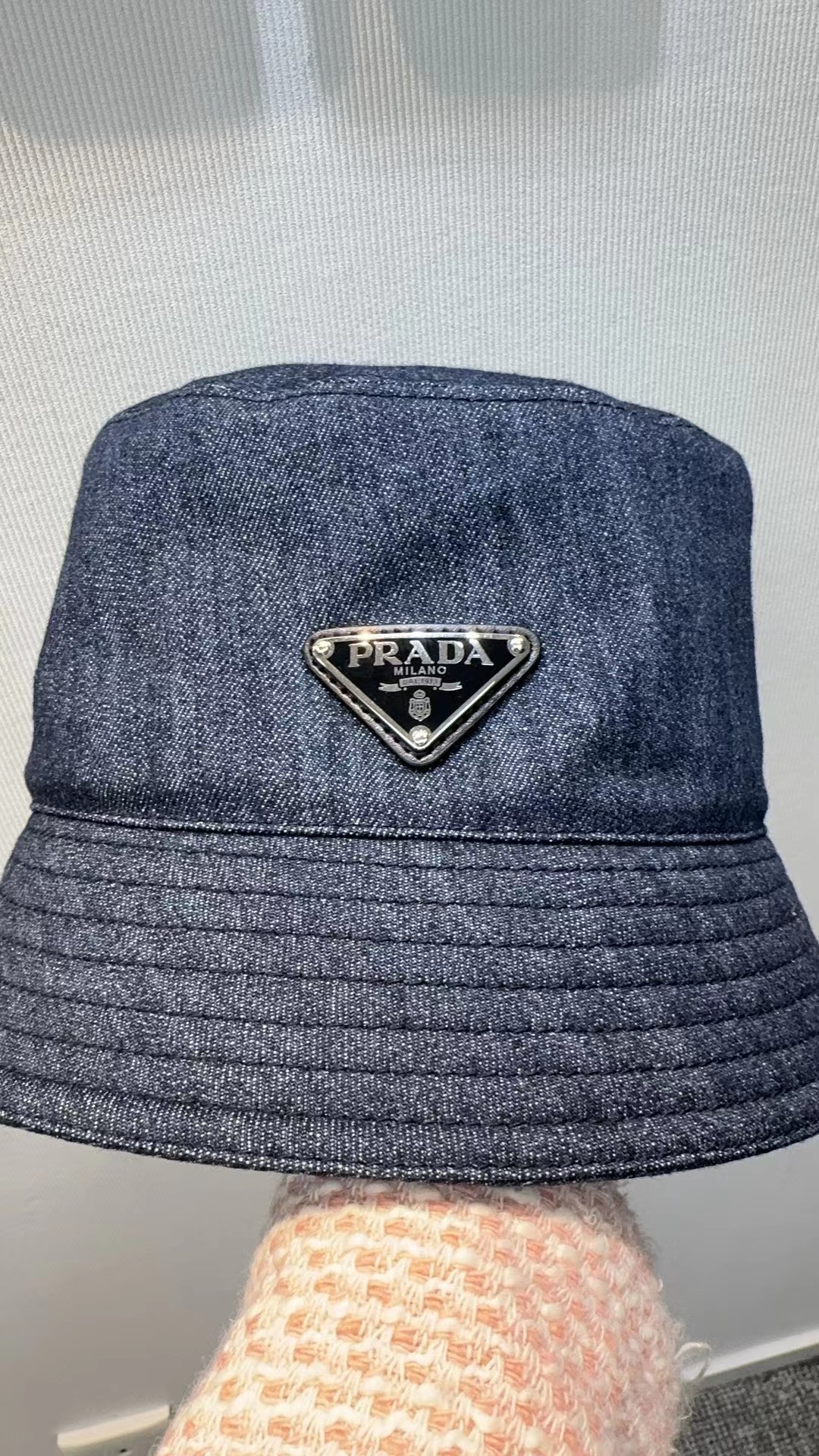 Prada 牛仔布漁夫帽 -M