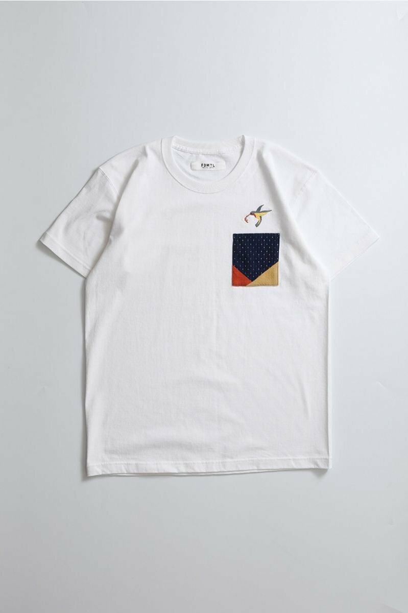 2019SS FDMTL ORIGAMI TEE 蜂鳥 拼接 刺繡 短T 三色 現貨