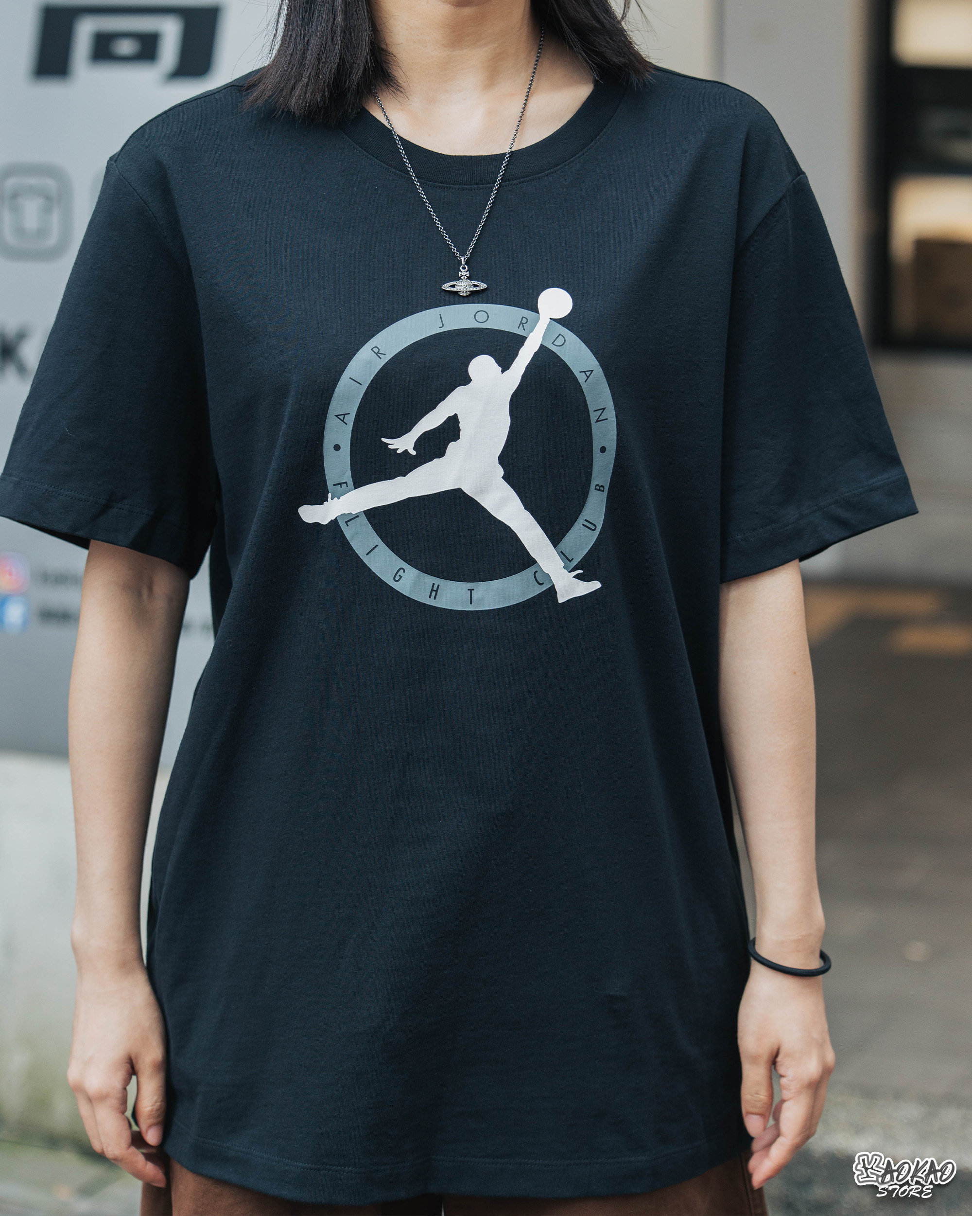 NIKE JORDAN LOGO 短袖T 運動休閒 短袖【DV8437-010】【海外限定大家庭】
