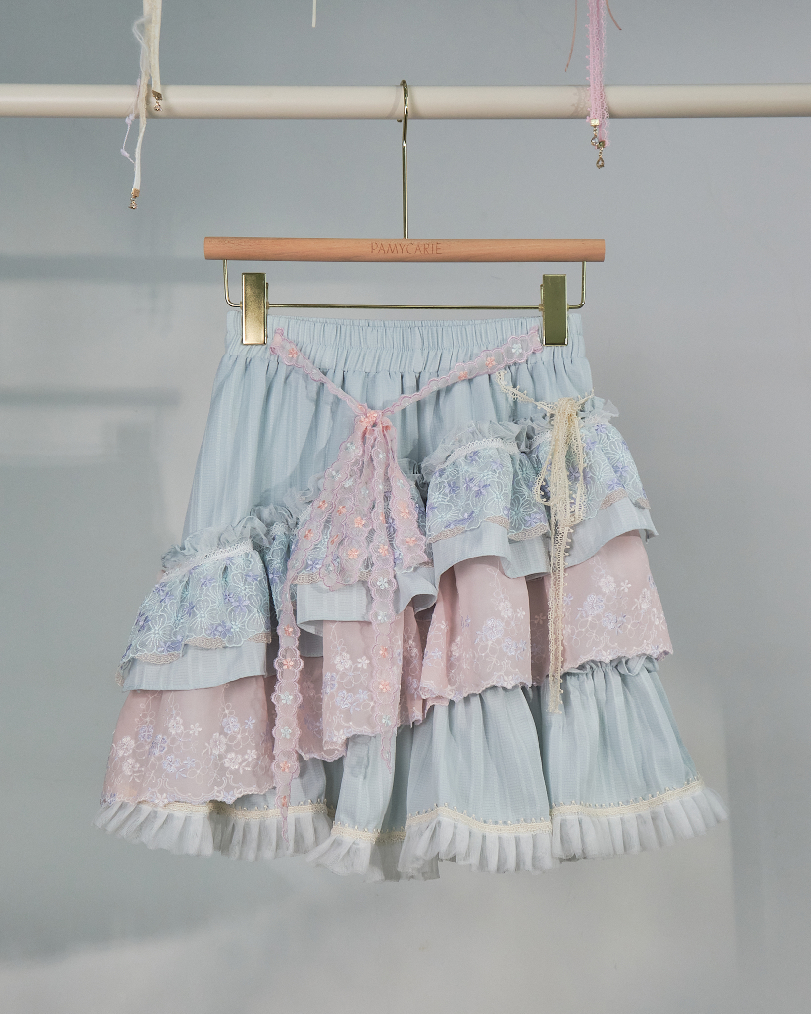 10866 Remake Balletcore Layered Lace Skirt