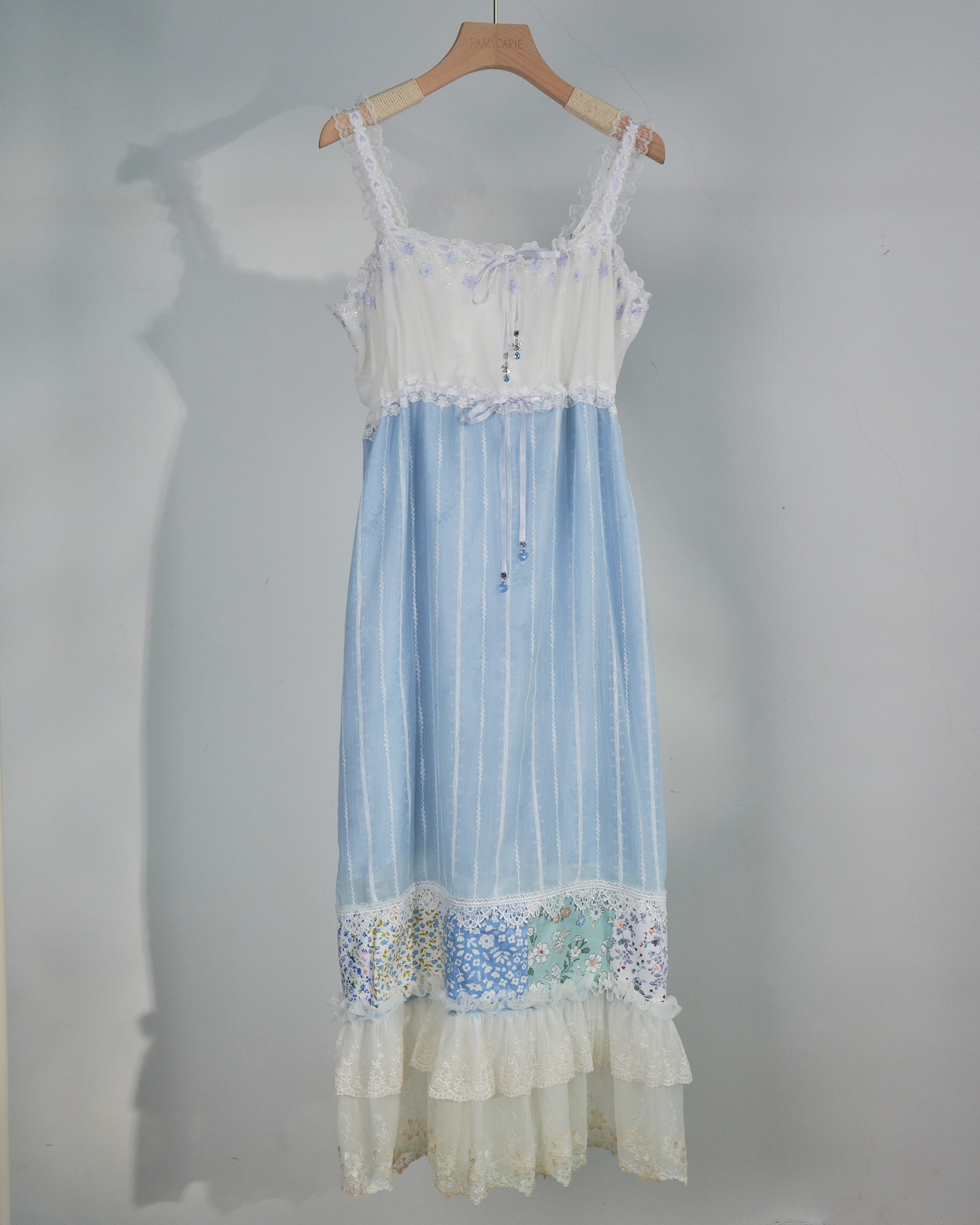 10909 Handmade Patchwork Laced Dress