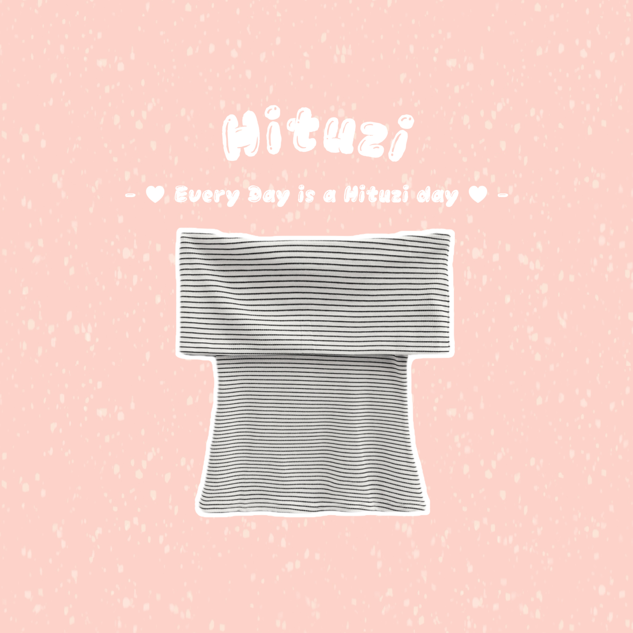 條紋一字領上衣