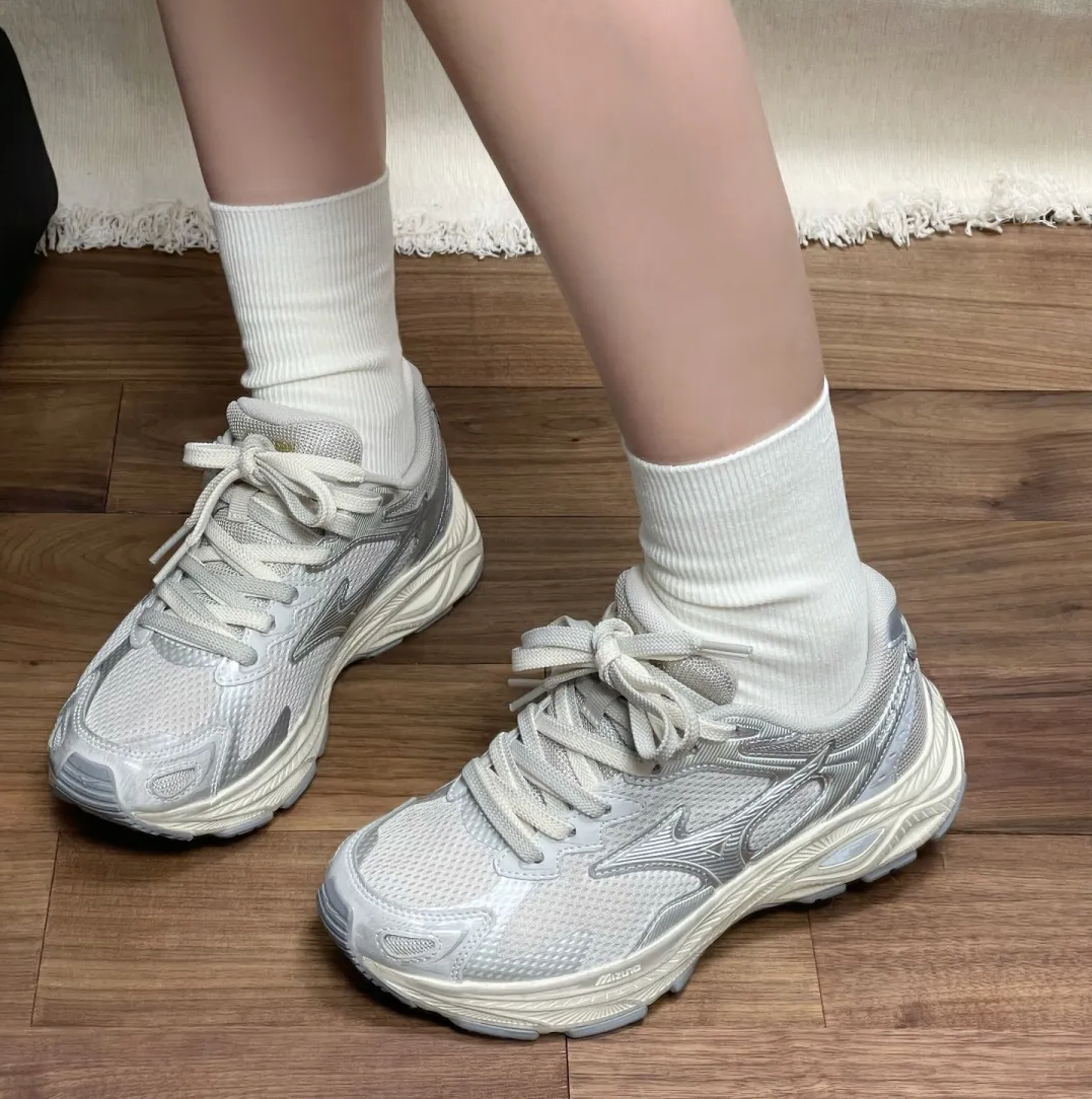 MIZUNO RACER S 美津濃 銀灰 仿舊 復古 男女鞋 D1GH223518 / 預購