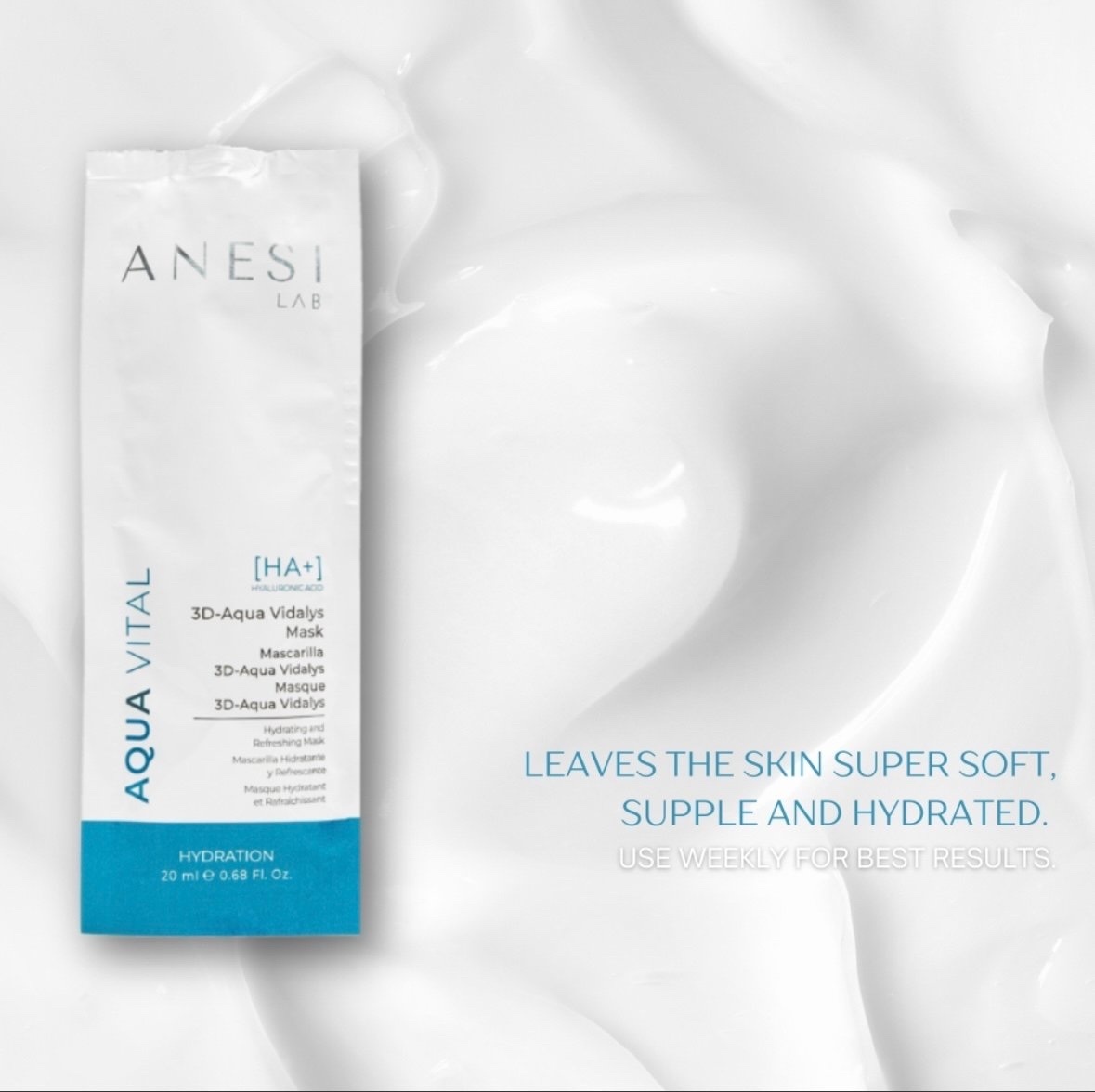 ANESI 3D Aqua Vital Vidalys Mask 透明質酸乳酪面膜 20ml x 10