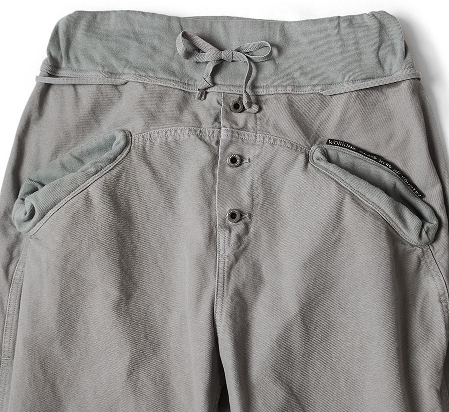 KAPITAL THIN CANVAS SAROUEL NOUVELLE PANTS - GREY PRE ORDER ITEM (預訂中)