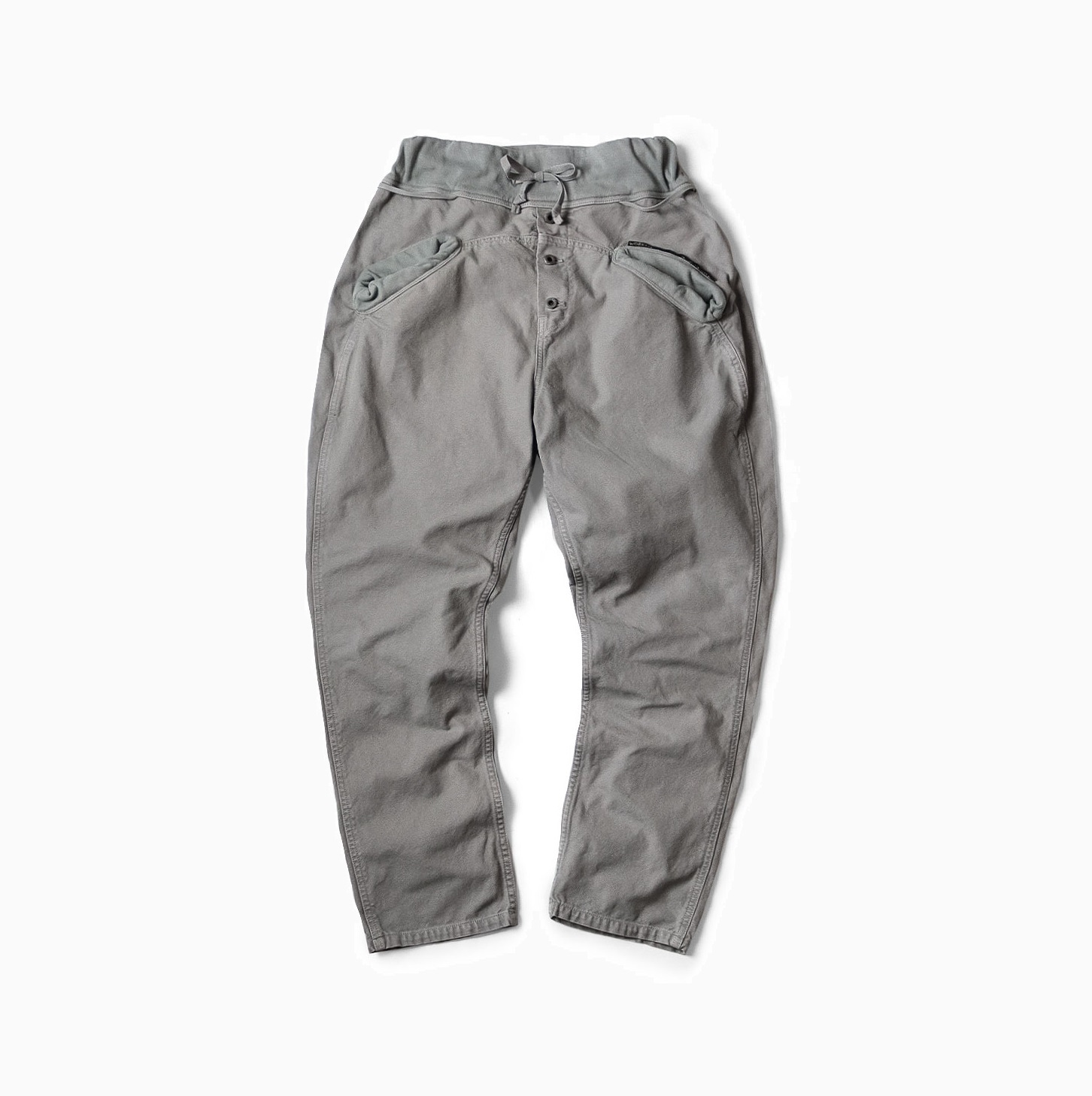 KAPITAL THIN CANVAS SAROUEL NOUVELLE PANTS - GREY PRE ORDER ITEM (預訂中)