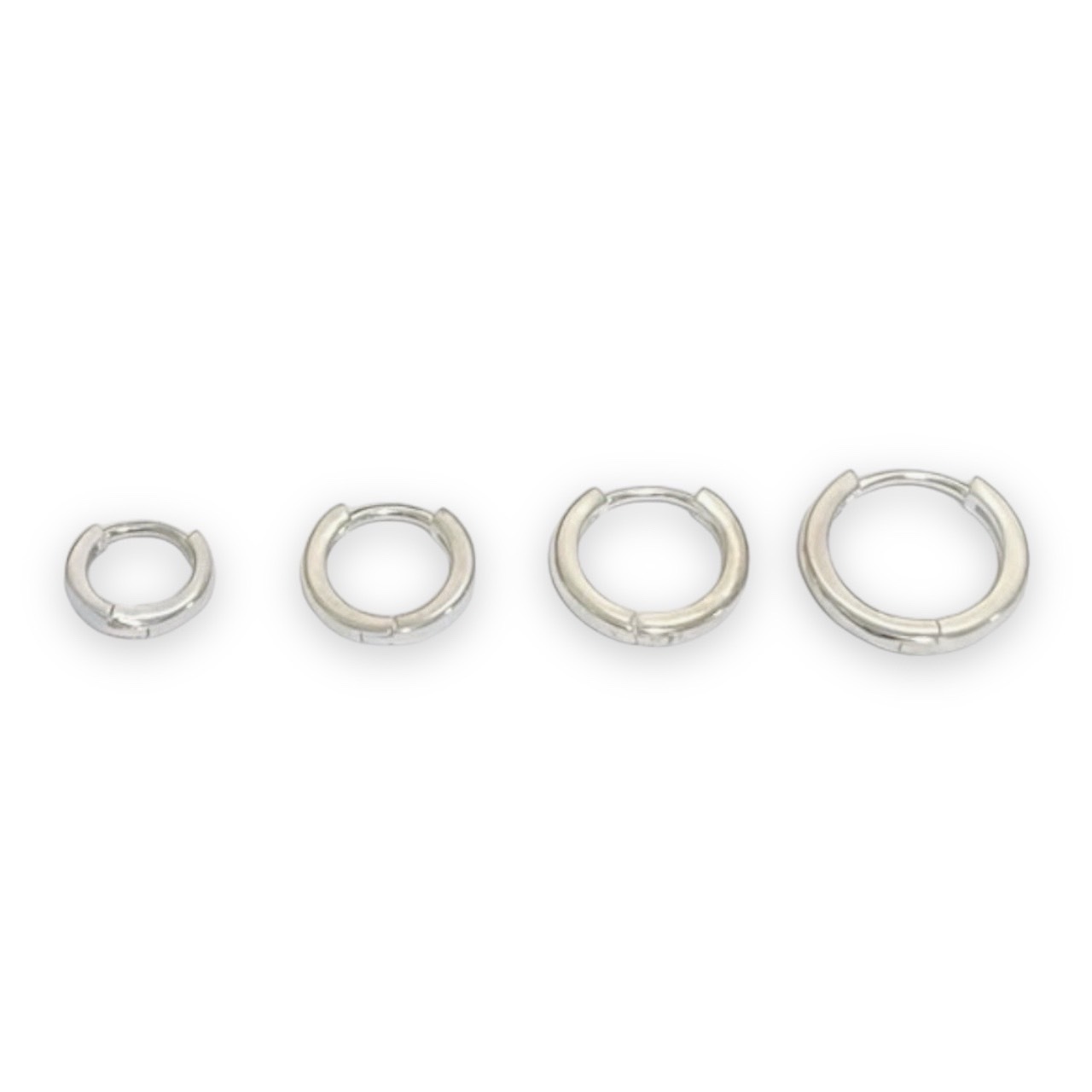 純銀易扣-平管圈圈